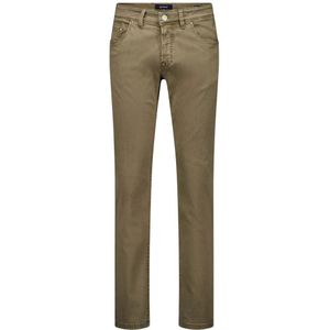 Gardeur, Beige Denim 5-Pocket Slim Fit Jeans Beige, Heren, Maat:W34 L32