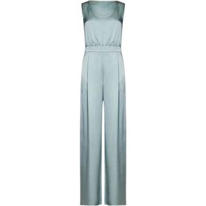 Max Mara Studio, Stijlvolle Jumpsuit Blauw, Dames, Maat:L