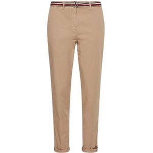 Tommy Hilfiger, Dames Chino Broek met Riem Rood, Dames, Maat:M