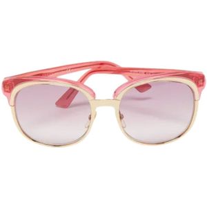 Gucci Vintage, Pre-owned, Dames, Roze, ONE Size, Pre-owned Acetate sunglasses