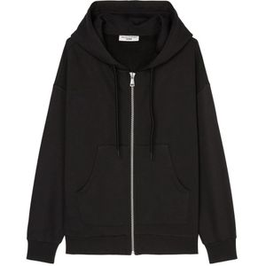 Marc O'Polo, Sweatshirts & Hoodies, Dames, Zwart, M, Katoen, Oversized sweatshirt jack