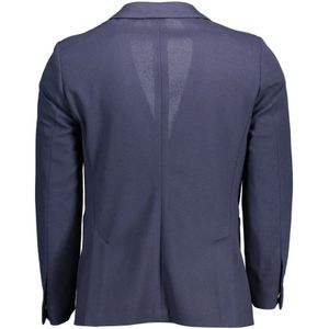 Gant, Jassen, Heren, Blauw, 3Xl, Katoen, Klassieke Slim Fit Katoenen Jas