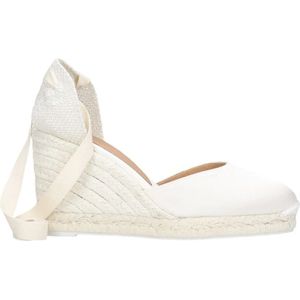 Castañer, Chiara Sleehak Espadrilles Wit, Dames, Maat:37 EU