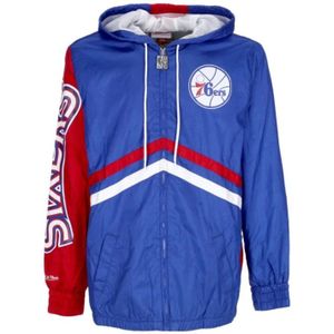 Mitchell & Ness, Trainingsjacks Blauw, Heren, Maat:L