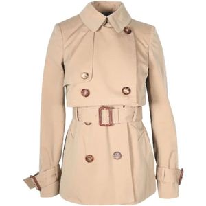 Alexander McQueen Pre-owned, Pre-owned, Dames, Beige, S, Katoen, Pre-owned Cotton outerwear