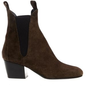 Agl, Schoenen, Dames, Bruin, 37 EU, Suède, Groene Suède Hakken