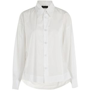 Roberto Collina, Blouses & Shirts, Dames, Wit, M, Ruimvallende Blouse