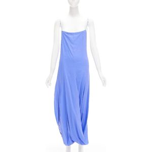 Jacquemus Pre-owned, Pre-owned, Dames, Blauw, S, Pre-owned Fabric dresses