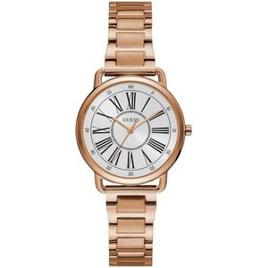 Guess, Jackie Romeinse Cijfer Roestvrij Stalen Horloge Roze, Dames, Maat:ONE Size