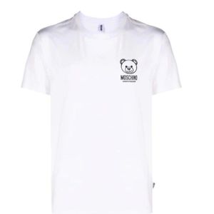 Love Moschino, Tops, Dames, Wit, L, Katoen, Wit T-shirt en Polo Set