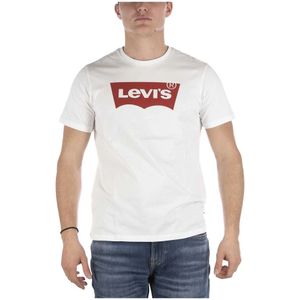 Levi's, Tops, Heren, Wit, 2Xl, Katoen, Grafische Set T-Shirt In Witte Hals