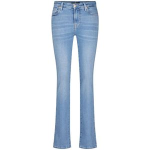 7 For All Mankind, Klassieke Denim Straight Leg Jeans Blauw, Dames, Maat:W28