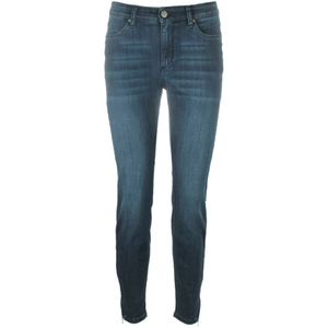 C.Ro, Jeans, Dames, Blauw, 2Xl, Katoen, Navy Skinny Jeans, Mid Taille, Casual