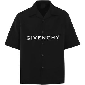 Givenchy, Overhemden, Heren, Zwart, L, Heren Shirt Zipper
