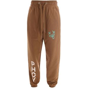 Pharmacy Industry, Bruine Joggingbroek voor Dames Bruin, Dames, Maat:M