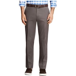 Brooks Brothers, Grijze Stretch Katoenen Chinos Grijs, Heren, Maat:W34