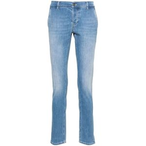 Dondup, Jeans, Heren, Blauw, W34, Denim, Klieke `Konor` Jeans