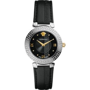 Versace, Accessoires, Dames, Zwart, ONE Size, Daphnis Zwitsers horloge voor vrouwen