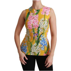 Dolce & Gabbana, Tops, Dames, Veelkleurig, S, Sleeveless Tops