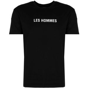 Les Hommes, Tops, Heren, Zwart, M, Katoen, T-Shirts