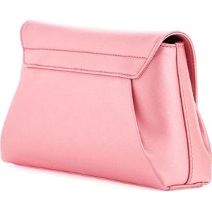 Versace, Tassen, Dames, Roze, ONE Size, Leer, Geëmailleerde Medusa Lint Clutch