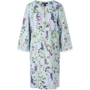 Marc Cain, Kleedjes, Dames, Blauw, L, Polyester, Bloemenprint jurk