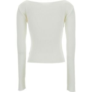 LOW Classic, Truien, Dames, Wit, S, Nylon, Witte Gebreide Top