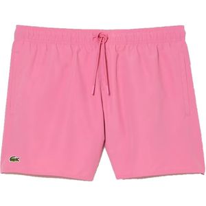 Lacoste, Badkleding, Heren, Roze, S, Polyester, Roze Zwemshorts - Beachwear Stijl