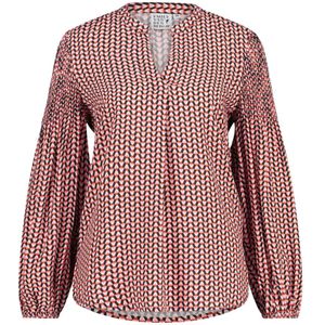 Emily Van den Bergh, Blouses & Shirts, Dames, Veelkleurig, XL, Blouse met patroon en losse pasvorm