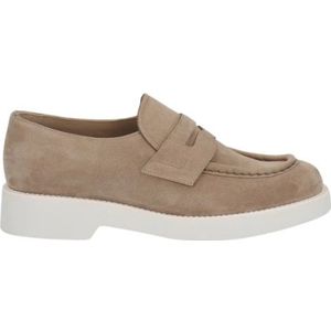 Church's, Suède Loafers met Rubberen Zool Beige, Dames, Maat:38 EU