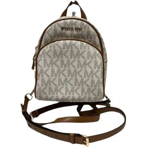 Michael Kors Pre-owned, Pre-owned, Dames, Wit, ONE Size, Pre-owned Cotton backpacks