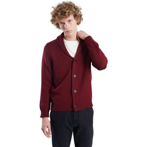 L'Exception Paris, Truien, Heren, Rood, XS, Wol, Merino sjaal kraag Cardigan