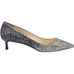 Jimmy Choo Pre-owned, Tweedehands leren hakken Grijs, Dames, Maat:39 EU