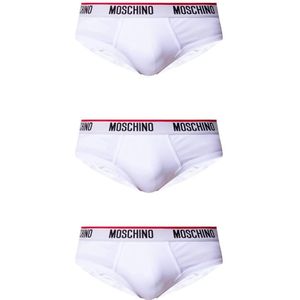 Moschino, Ondergoed, Heren, Wit, S, Katoen, Moderne Comfort Briefs Pakket