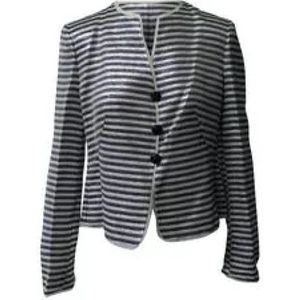 Armani Pre-owned, Pratilled stof bovenkleding Zwart, Dames, Maat:M