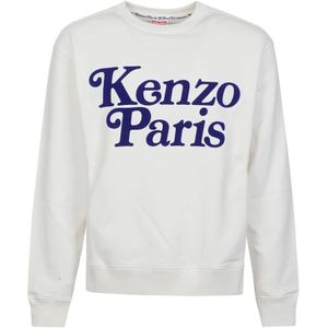 Kenzo, Sweatshirts & Hoodies, Heren, Wit, L, Katoen, Sweatshirts