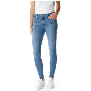 Levi's, Jeans, Dames, Blauw, W24 L32, Hoge Taille Super Skinny Jeans