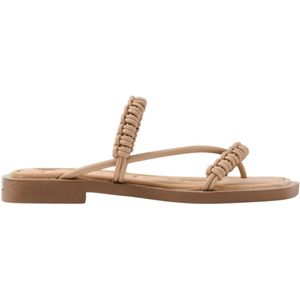 Hoff, Flat Sandalen Beige, Dames, Maat:39 EU