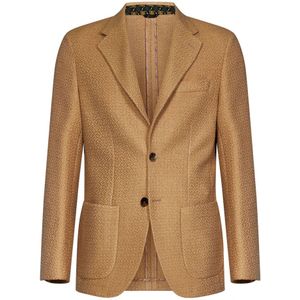 Etro, Blazers Beige, Heren, Maat:M