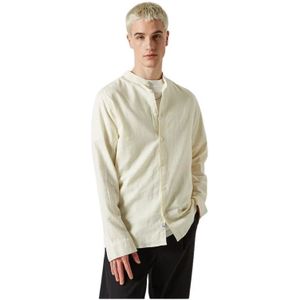 Minimum, Overhemden, Heren, Beige, S, Katoen, Casual Shirt