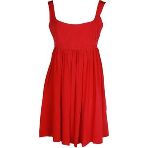 Miu Miu Pre-owned, Pre-owned Silk dresses Rood, Dames, Maat:M