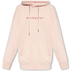 Givenchy, Hoodie met logo Roze, Dames, Maat:L