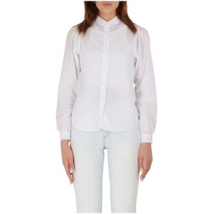 Closed, Blouses & Shirts, Dames, Wit, S, Wol, Oversized Button-Up Blouse