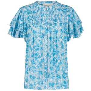 Fabienne Chapot, Blouses & Shirts, Dames, Blauw, XL, Blouse met vlindermouwen
