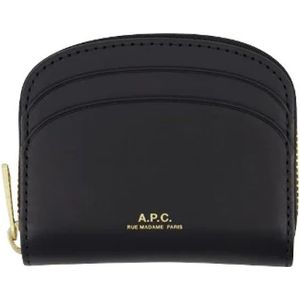 A.p.c., Tassen, Dames, Zwart, ONE Size, Katoen, Leather clutches