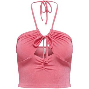 Only, Tops, Dames, Roze, S, Polyester, Top Stijl Model