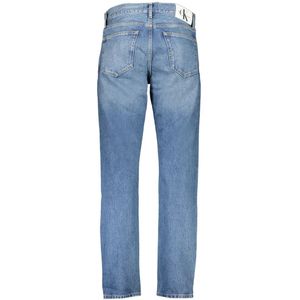 Calvin Klein, Jeans, Heren, Blauw, W31 L32, Katoen, Blauwe Katoenen Jeans & Broek