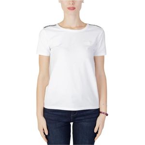 Moschino, Dames T-Shirt Herfst/Winter Collectie Wit, Dames, Maat:M