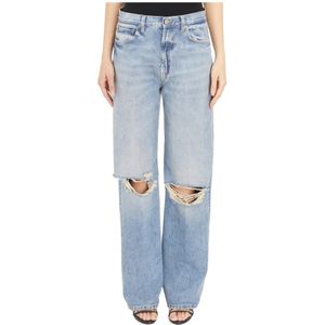 Dondup, Jeans, Dames, Blauw, W24, Straight Jeans