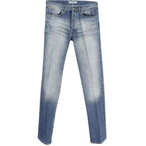 Saint Laurent Vintage, Pre-owned, Dames, Blauw, M, Katoen, Pre-owned Cotton jeans